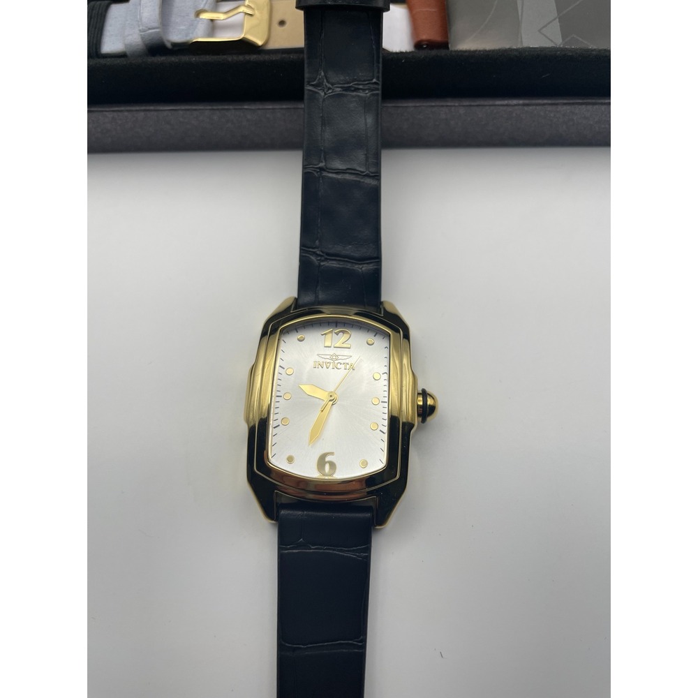 Invicta Lupah Special Edition Gold Tone Watch 5 Interchangeable Straps 35348 NEW